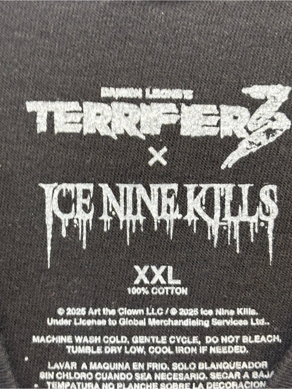 Ice Nine Kills x Terrifier 3 Halfway To Halloween Art Clown Shirt Horror XXL - Picture 3 of 5